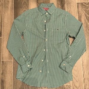 Green Checkered Vineyard Vines Classic Fit Tucker Shirt